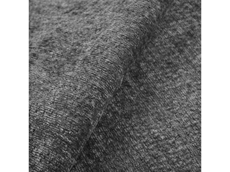  Canapé d'angle 222,5x154,5x76,5cm ottoman 3 places chenille gris foncé avec pouf pour salon appartement  - Conforama E