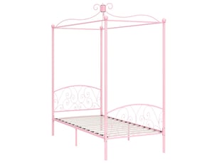 Lit simple 90x200 cm    coloris rose