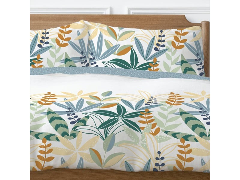  Parure de lit 220x240 cm coton goyave PD25475 - Conforama B