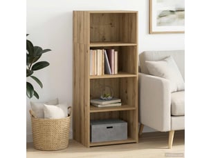 Buffet - haut armoire chêne artisanal 50 x 41 x 124 cm bois d'ingénierie