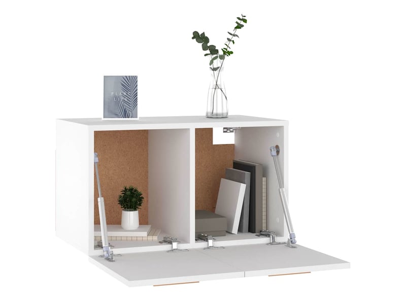  Armoire murale salon, meuble de rangement blanc 60x36,5x35 cm bois d'ingénierie shl333  - Conforama D