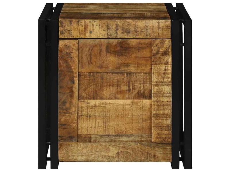 Boîte de rangement, coffre de rangement marron et noir 40x40x40 cm shl83064  - Conforama E