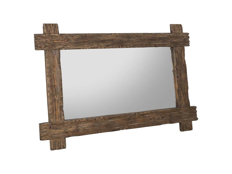  Miroir en bois marron 198x4x120 cm h  - Conforama A