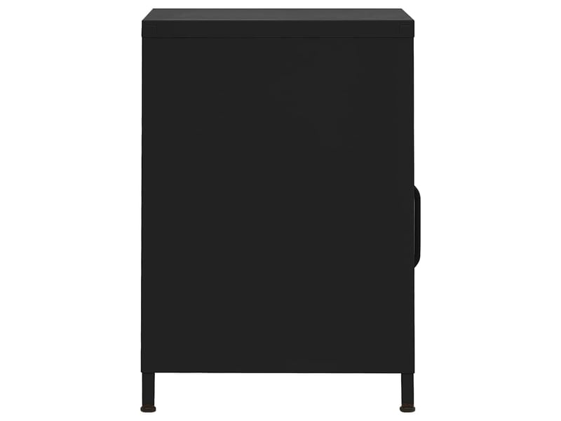  Lot de 2 tables de chevet - cabinet de chevet - table de nuit noir 35x35x51 cm acier  - Conforama C