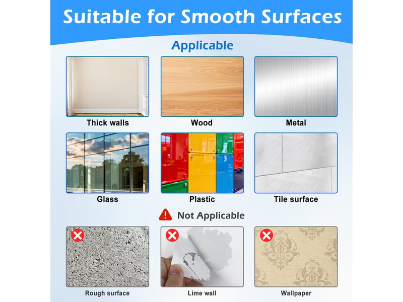 20pcs accroche tableau sans percer, attache cadre adhésif crochets, fixation murale transparente pour cadres, posters, décoratives - Conforama E