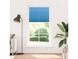 Store plissé, store de fenêtre bleu 110x200 cm largeur du tissu 109,4cm polyester cf46781