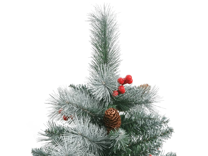  Sapin de noël artificiel, arbre de noël avec pommes de pin et baies 210 cm shl4890  - Conforama D