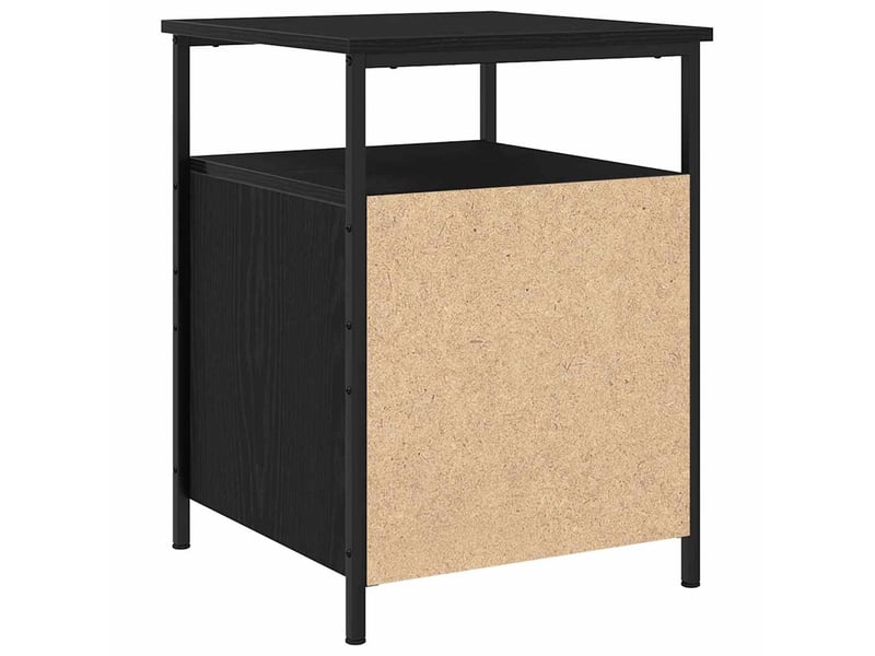  Table de chevet - cabinet de chevet - table de nuit 2 pc chêne noir 34 x 35,5 x 50 cm  - Conforama D