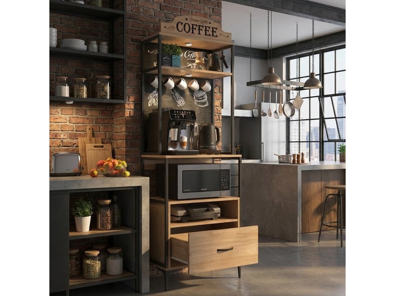 Meuble de rangement gain de place multifonction avec tiroir spazio  - Conforama D