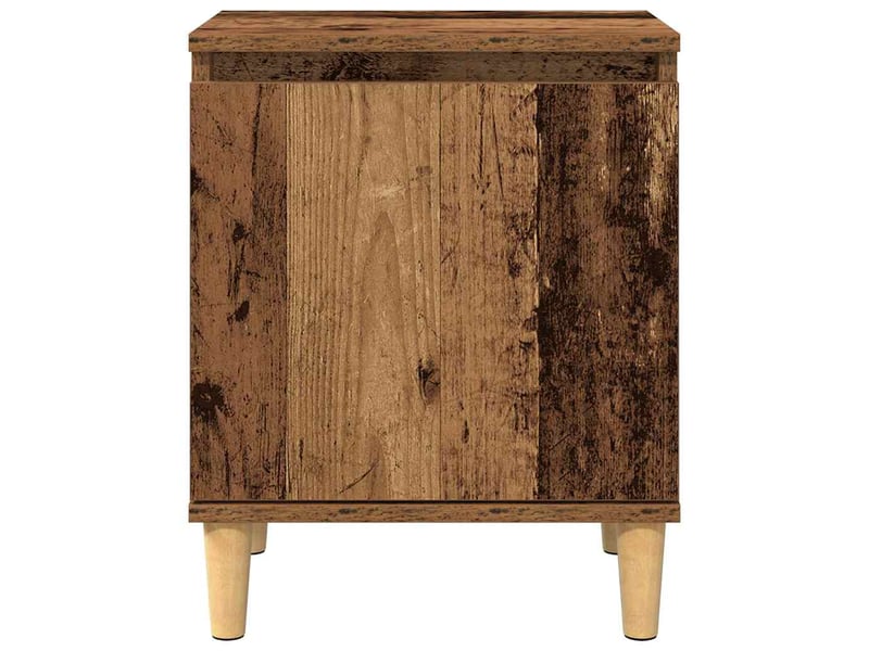 Table de chevet - cabinet de chevet - table de nuit bois ancien 40 x 30 x 50 cm bois d'ingénierie - Conforama E