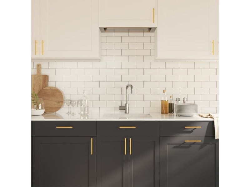  Bouton d'armoire vidaxl, 96 mm, doré  - Conforama D