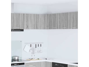 Meuble de rangement, armoire suspendue gris sonoma et blanc 57x57x40cm