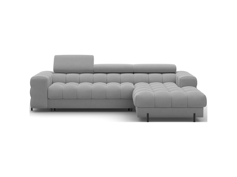  Canapé d'angle droit convertible gris confort premium 285x99x181cm filtro  - Conforama A