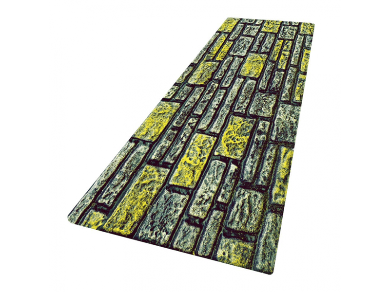  Tapis de sol antidérapant pour la maison, paillasson, tapis de cuisine, salon, chambre à coucher, décoration (60 x 180 cm) - comfortxl  - Conforama D