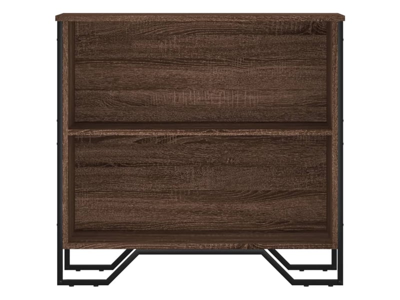  Bibliothèque, étagère de rangement chêne marron 80x31x74,5 cm bois d'ingénierie  - Conforama D