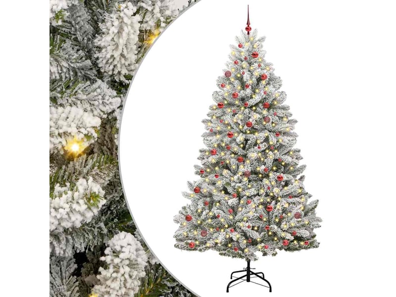  Sapin de noël, arbre de noël artificiel 270 cm 300 led blanc chaud cf61021  - Conforama B