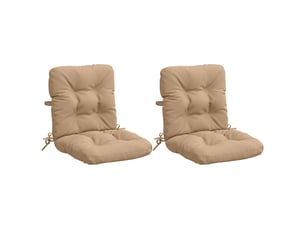 Lot de 2 coussins de chaise à dossier haut vianen cf59296