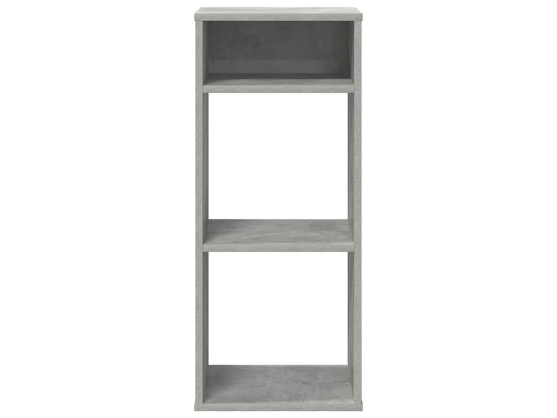  Bibliothèque, meuble de rangement salon gris béton 34x31x80 cm bois d’ingénierie  - Conforama D