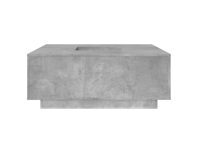  Table basse | table de salon gris béton 100x100x40 cm bois d'ingénierie  - Conforama E