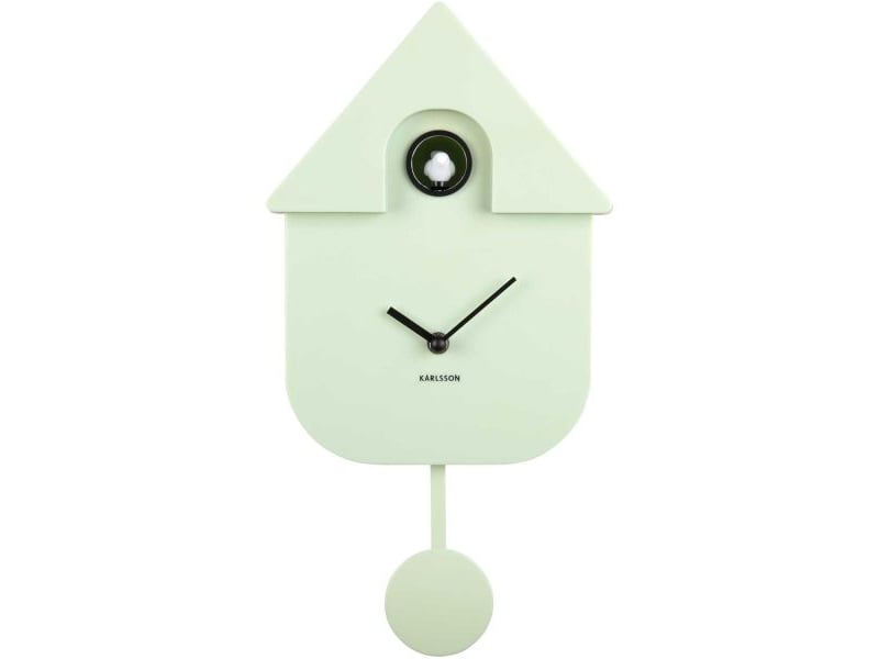  Horloge murale moderne cuckoo vert clair  - Conforama C
