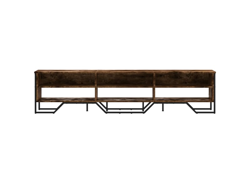  Meuble tv - banc tv - meuble de rangement chêne fumé 180x34x41 cm bois d'ingénierie  - Conforama D