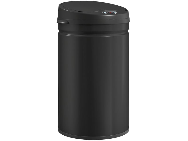 Poubelle à capteur 30 l 32 x 30,5 x 51 cm – noire – ouverture sans contact et fermeture douce - Conforama A