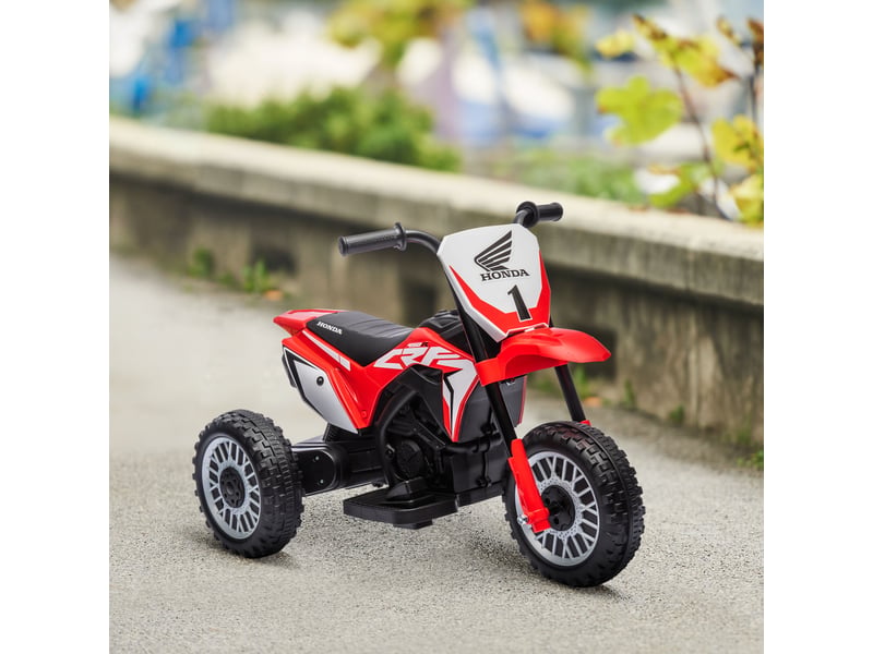  Moto électrique honda pour enfants, 3 kmh, effets sonores, 18-36 mois, rouge  - Conforama D