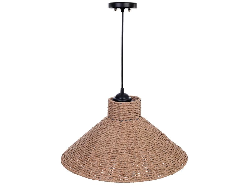  Lampe de plafond en papier marron d45x22h cm  - Conforama A