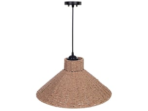 Lampe de plafond en papier marron d45x22h cm