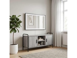 Meuble tv coloris gris  <strong></strong>  <strong></strong>