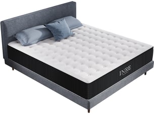 Matelas 160x200 cm INRE   Ressorts ensachés + mousse soutien Ferme épaisseur 30 cm