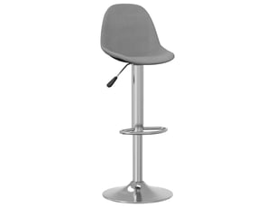 Lot de 2 tabouret de bar, chaise de bar gris tissu