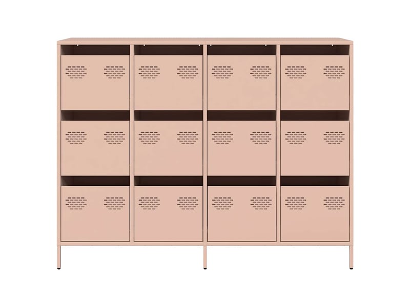  Buffet - bahut - meuble de rangement rose 135x39x103,5 cm acier laminé à froid  - Conforama E