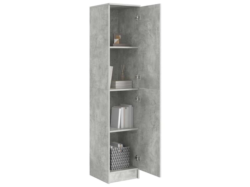  Buffet - haut armoire gris béton 35 x 39 x 168 cm  - Conforama C