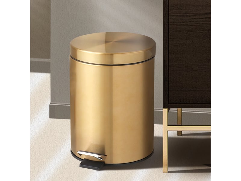  Poubelle cosmétique salle de bain - acier inoxydable avec seau intérieur amovible 5l  - Conforama C