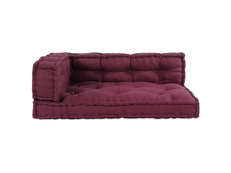  Coussin de canapé sur palette, coussin de chaise 3 pc tissu marron cf54212  - Conforama D