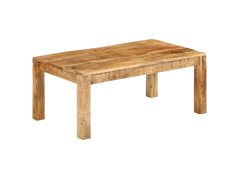  Table basse rectangulaire | table de salon 100x55x40 cm bois de manguier massif  - Conforama A