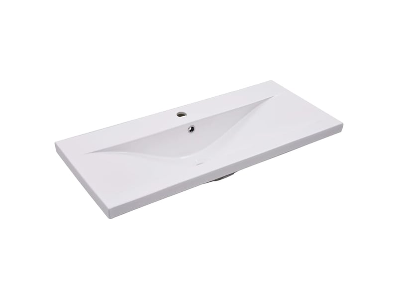  Ensemble de meubles de bain 2pcs céramique et bois d'ingénierie cf63558  - Conforama E