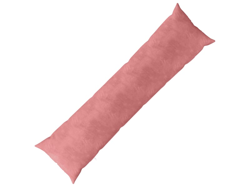  Coussin avec oreiller, coussin décoratifs heerlen rose 40 x 145 cm velours cf50971  - Conforama B