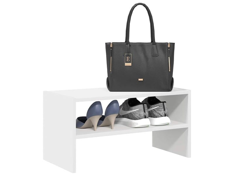  Meuble à chaussures, étagère à chaussures empilable blanc 60x30x30,5 cm  - Conforama B