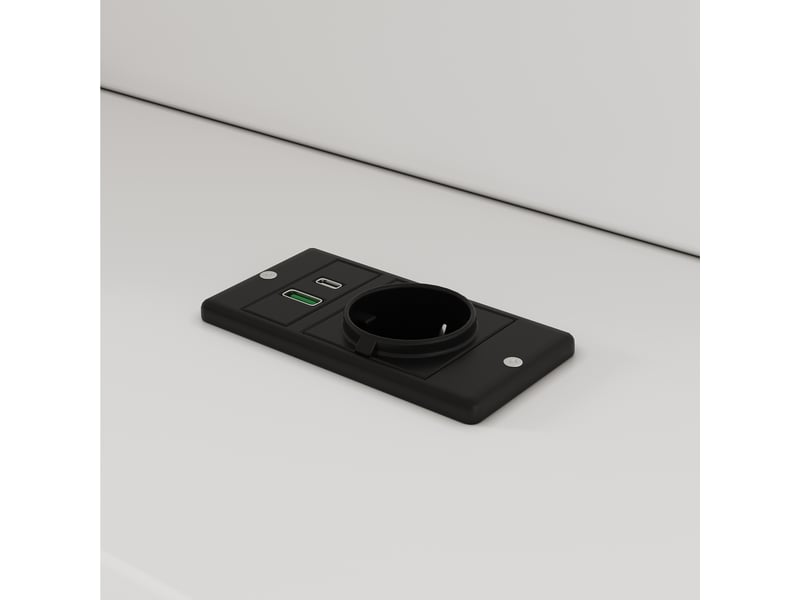  Lit 140 × 200 cm blanc led usb-c avec 2 tiroirs et tête rembourrée à rangement IKSETERA TRADING LTD - Conforama R