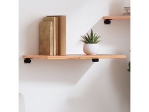 Étagère murale - étagère flottante marron clair 60x40x2 cm bois chêne massif traité