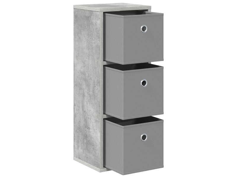  Buffet - bahut - meuble de rangement avec tiroir gris béton 25,5 x 22 x 69,5 cm  - Conforama A
