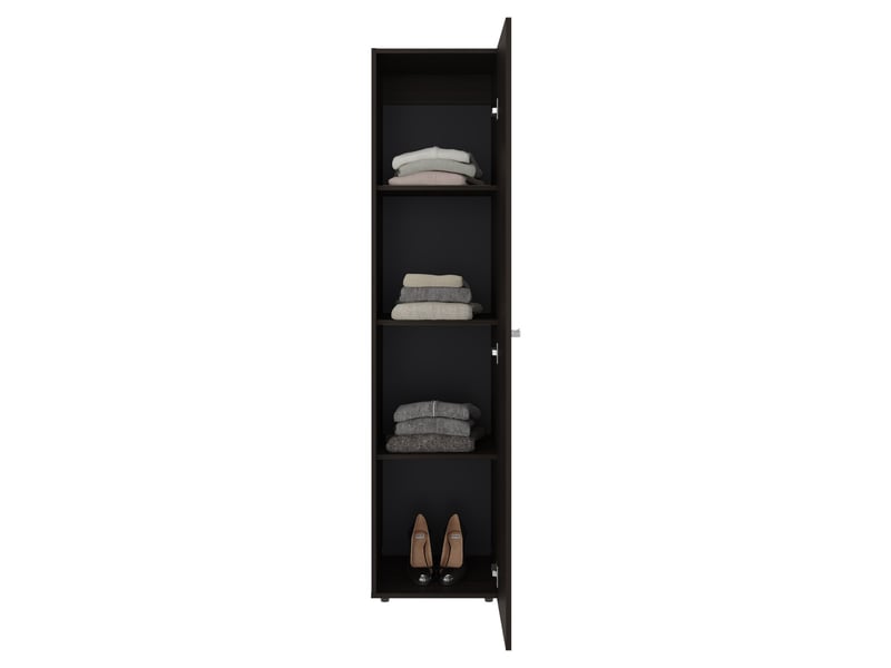  Armoire dreams de 170 cm avec miroir et 1 porte, noyer  - Conforama A