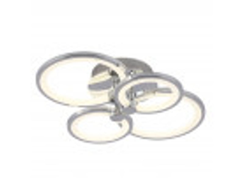  Fabrilamp sydney, plafonnier, moderne, led, 76 w, 10260 lm, 3000-4000-6500 k, chromé, 13.5 x 55 x 41 cm 155984020 - Conforama D