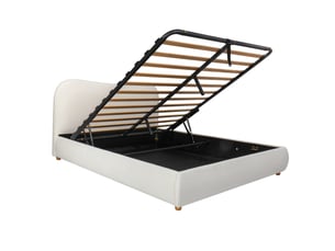 Lit coffre 180x200 cm MODENVIE   coloris blanc