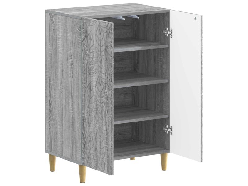  Meuble à chaussures, armoire à chaussures delft 59,5x39,5x90 cm sonoma gris  - Conforama C
