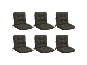 Lot de 6 coussins de chaise à dossier haut vianen cf59408