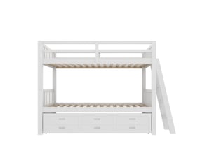 Lit superposé 90x200 cm <strong>ZOVIRA</strong>  <strong></strong> coloris blanc