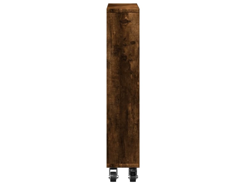 Chariot de rangement étroit chêne fumé bois d'ingénierie - Conforama E